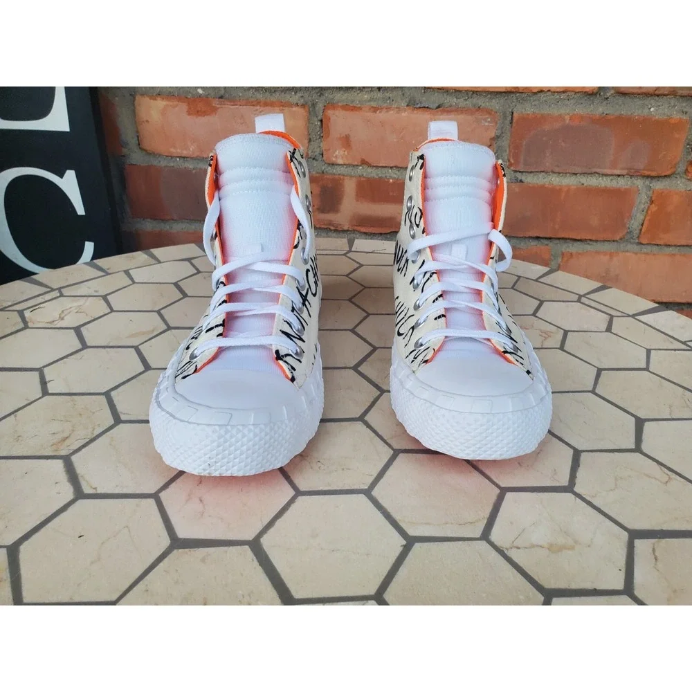 Boys Sz 3 3Y Converse UNt1TL3D Hi Not A Chuck GS PS White‎ Egret Rare 266515C